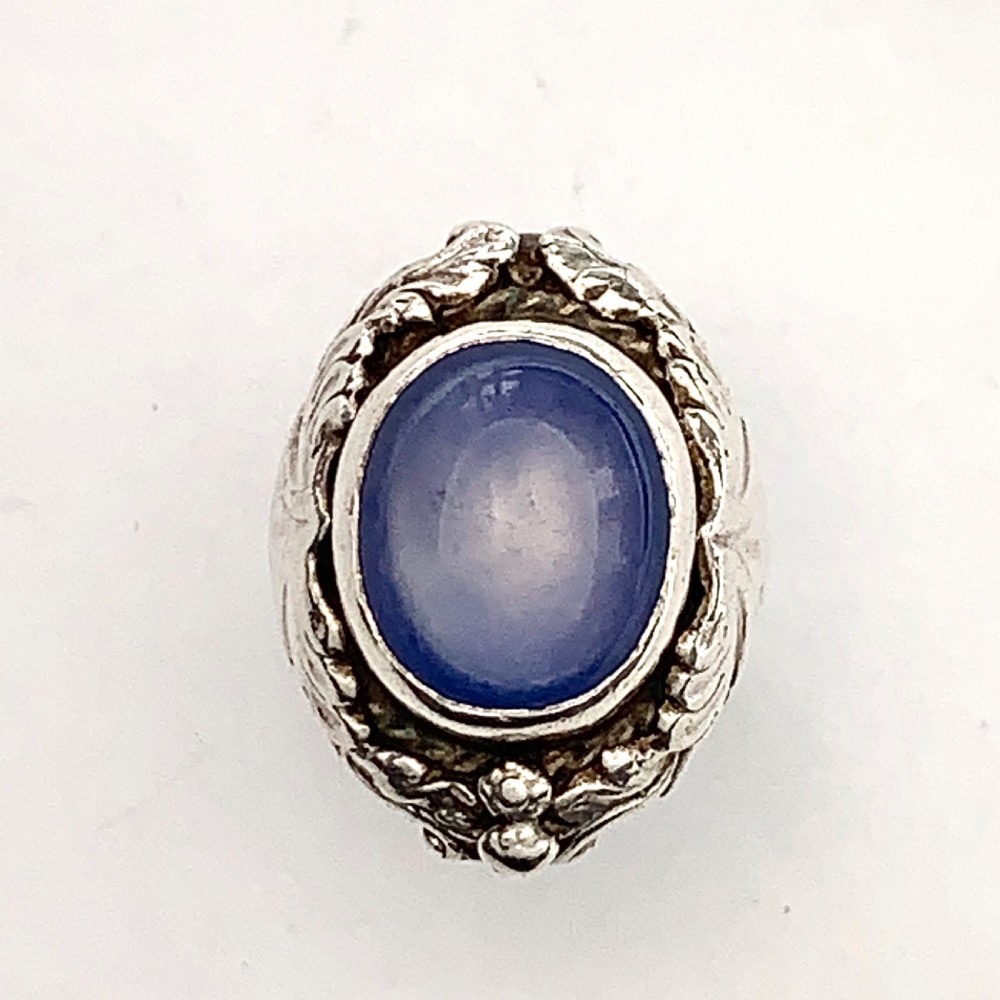 Edwardian Arts and Crafts Silver Quartz 