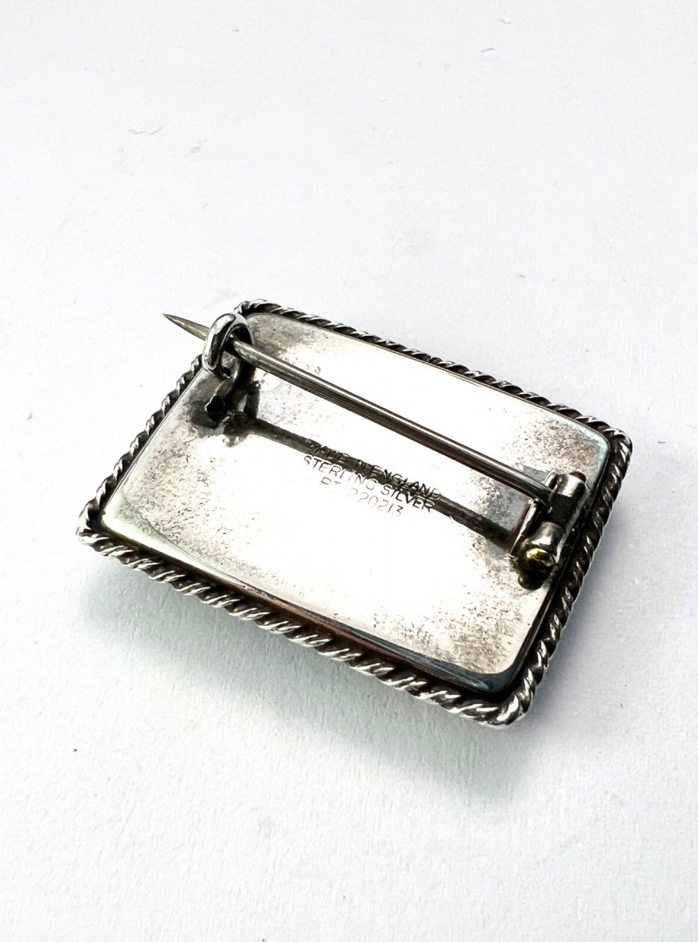 Art Deco Silver Crinoline Lady Butterfly Wing Brooch View V
