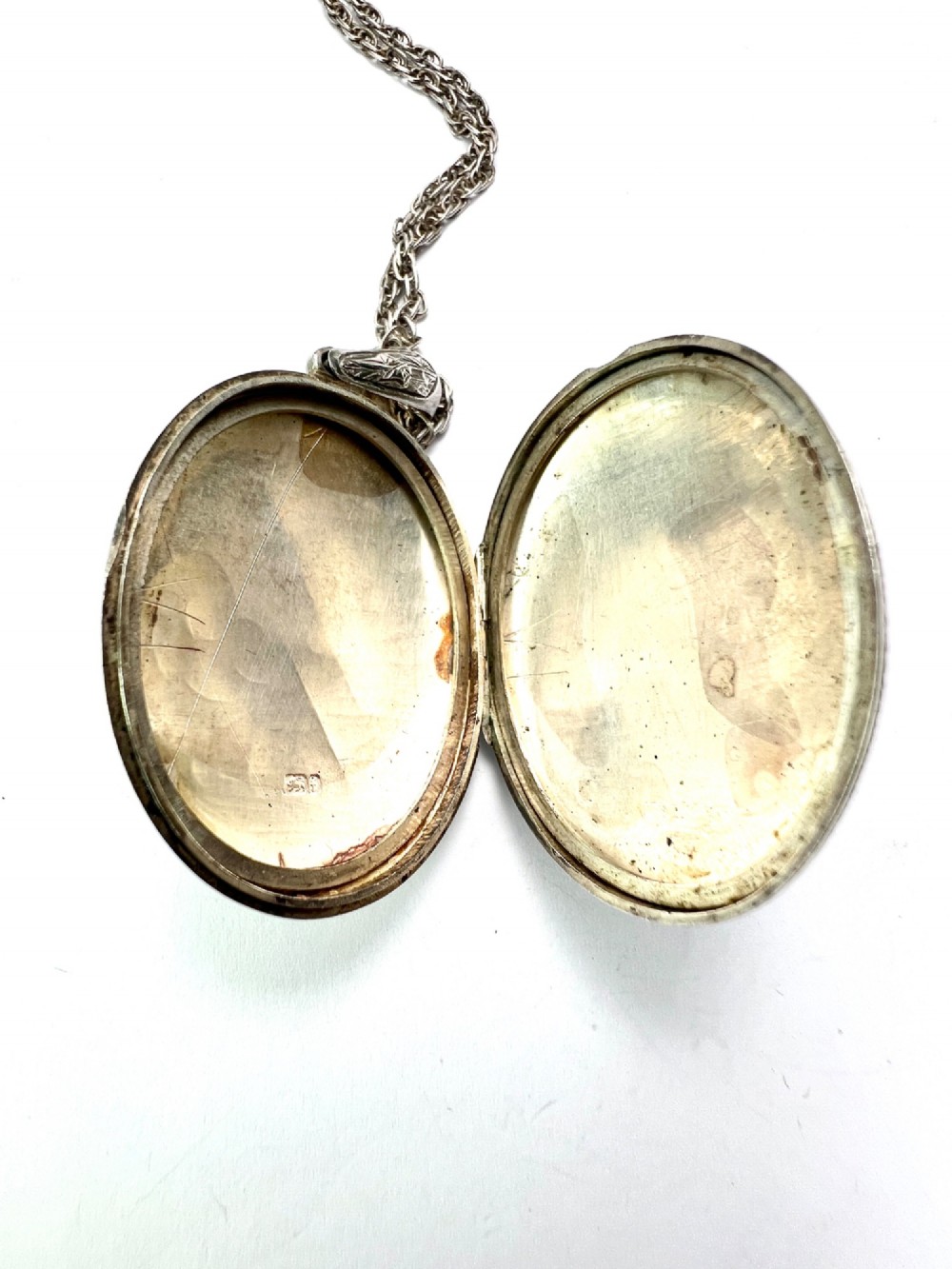 1880 Antique Victorian Large Silver Locket View VI