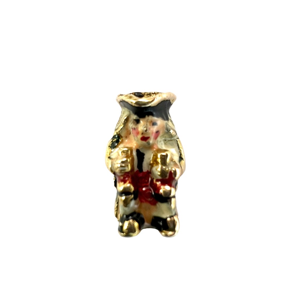 1959 Vintage 9CT Gold Enamel Toby Jug Charm