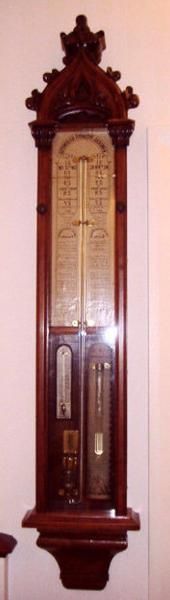 A Rare Mid Victorian Walnut Admiral Fitzroy Baromiter