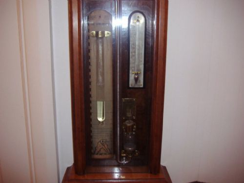 fig 1. A rare mid Victorian WALNUT Admiral Fitzroy baromiter