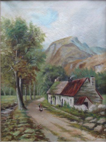 A Laing. R S A. Ben Ledi, Brig O Turk by Callander. Glasgow School, Oil on Canvas (Circa 1880s)
