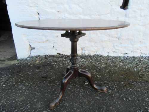 Early George111 Mahogany Bird Cage Snaptop Table