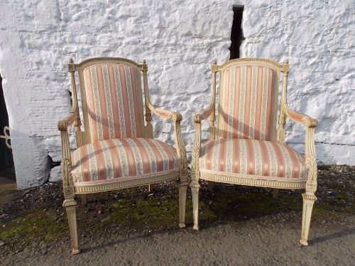 Fine Pair of 19th Century French Salon Chairs, Circa 1860s.