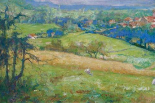 A Huge Jules  Georges  Moteley ( 1865 - 1923 ) Oil on Canvas.