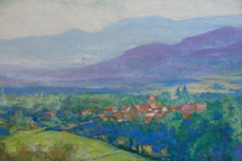 fig 3. A Huge JULES GEORGES MOTELEY ( 1865 - 1923 ) Oil on Canvas.