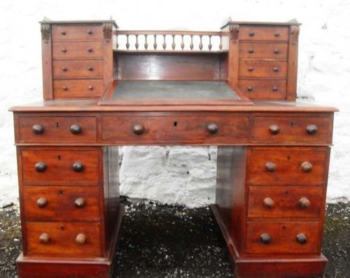 Victorian Mahogany Dickens Desk.