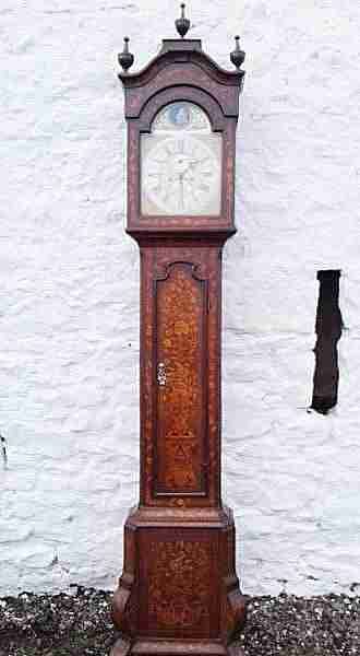 18th Century Marquetry Automaton Longcase Clock.