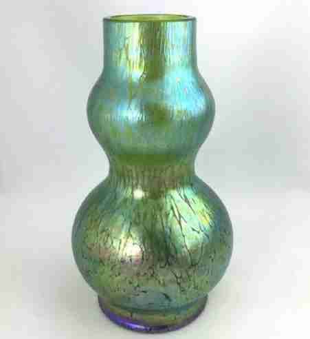 A Good Loetz Papillion Creta Vase. Circa 1900s