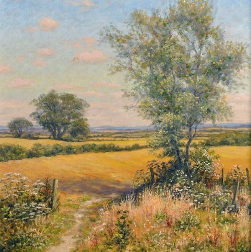 Mervyn Goode (1948- ) British. "High Summer Footpath".
