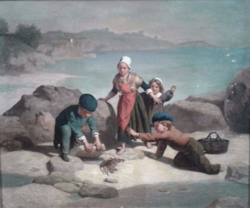 Eugene Fines Oil Painting (1826-1882)