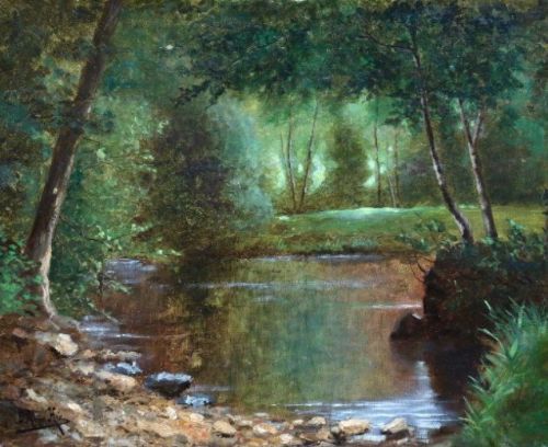 Charles  Edmond  Rene  His ( 1877 - 1960 ) Oil on Canvas
