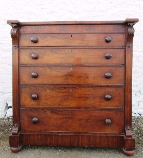 A Good Scottish Victorian Mahogany Chest of Drawers,