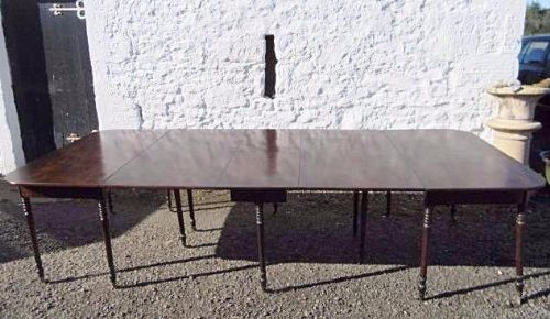 Georgian Style, Late Victorian Double D End Dining Table