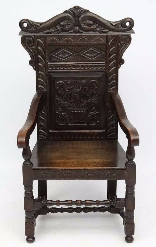 Victorian Oak Wainscot Chair