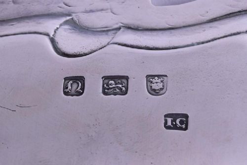 fig 1. Georgian scalloped silver salver, (Circa;1768)
