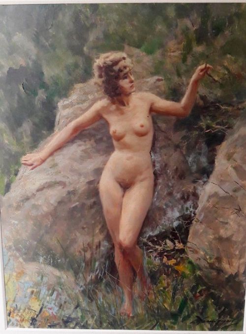 Lucien Henri Grandgerard (1880-1970) Oil on Board.