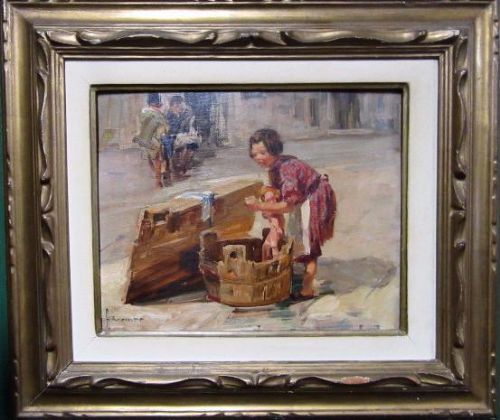 Angelo Brombo. Oil on Canvas. Italian Artist Born 1893
