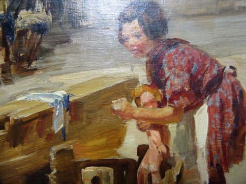 fig 1. Angelo Brombo. Oil on Canvas. Italian artist born 1893