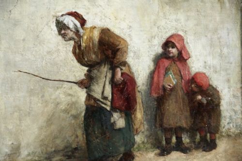 fig 2. John Burr R.O.I. R.B.A. A.R.W.S. Scottish ( 1831 - 1893 ) Oil painting