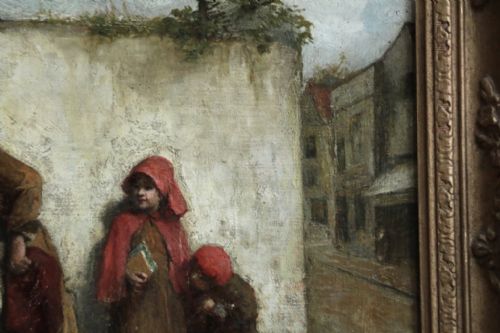 fig 3. John Burr R.O.I. R.B.A. A.R.W.S. Scottish ( 1831 - 1893 ) Oil painting