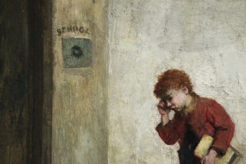 fig 4. John Burr R.O.I. R.B.A. A.R.W.S. Scottish ( 1831 - 1893 ) Oil painting
