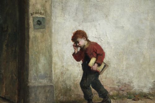 fig 5. John Burr R.O.I. R.B.A. A.R.W.S. Scottish ( 1831 - 1893 ) Oil painting