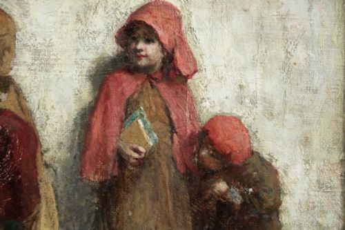 fig 7. John Burr R.O.I. R.B.A. A.R.W.S. Scottish ( 1831 - 1893 ) Oil painting