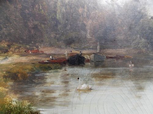 fig 2. Alfred De Breanski Snr. (1852-1928) HUGE Oil on Canvas  Walton on the Thames