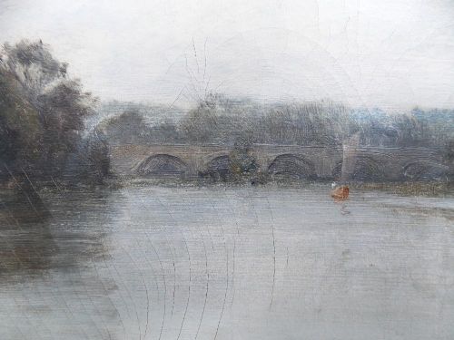 fig 3. Alfred De Breanski Snr. (1852-1928) HUGE Oil on Canvas  Walton on the Thames