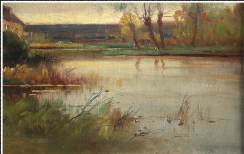 fig 4. EUGENE GALIEN LALOUE (1854 – 1941) Large Oil painting