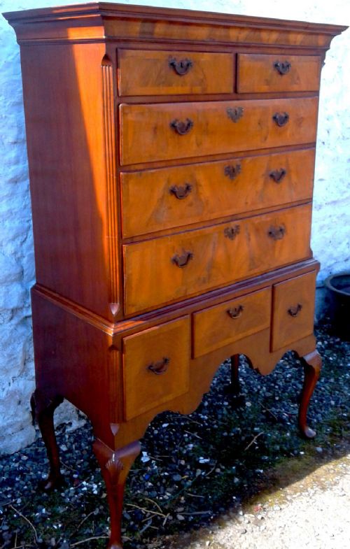 George I Walnut Tall Boy