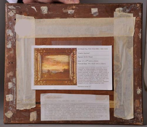 fig 2. Archibald Kay. Oil Painting. Scottish (1860-1935)