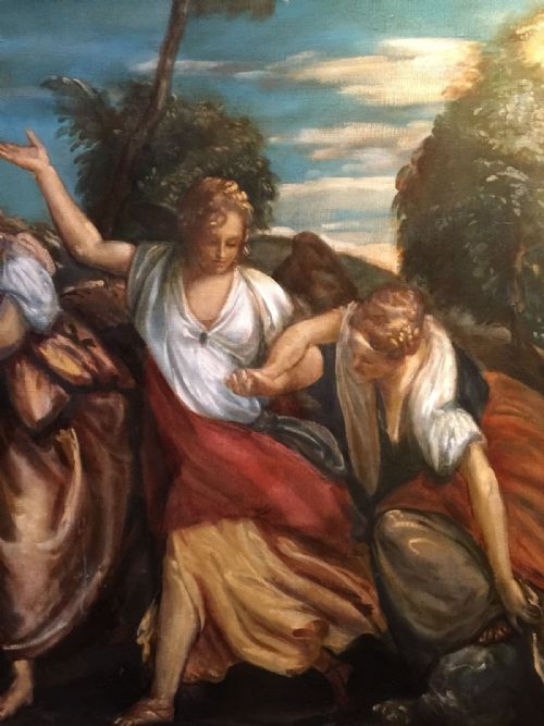 fig 2. Atelier Dagher. Huge Oil on Canvas. Louvre old master copyist