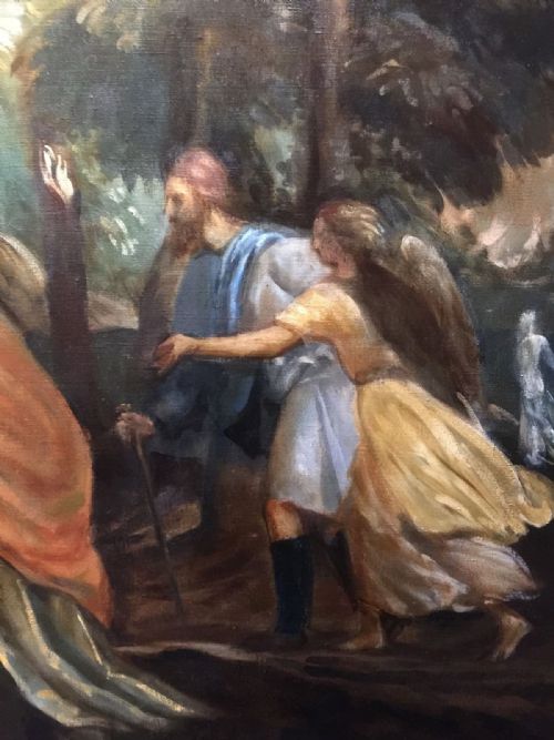 fig 3. Atelier Dagher. Huge Oil on Canvas. Louvre old master copyist