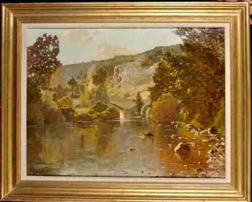 fig 1. Charles Edmond Rene His (1877-1960) Huge Oil painting
