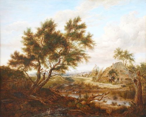 fig 1. Patrick Nasmyth R.A. Oil painting. Signed & dated