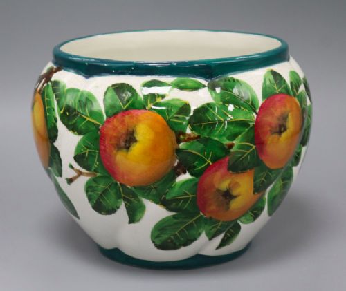 A Wemyss Ware Jardinaire Decorated with Apples