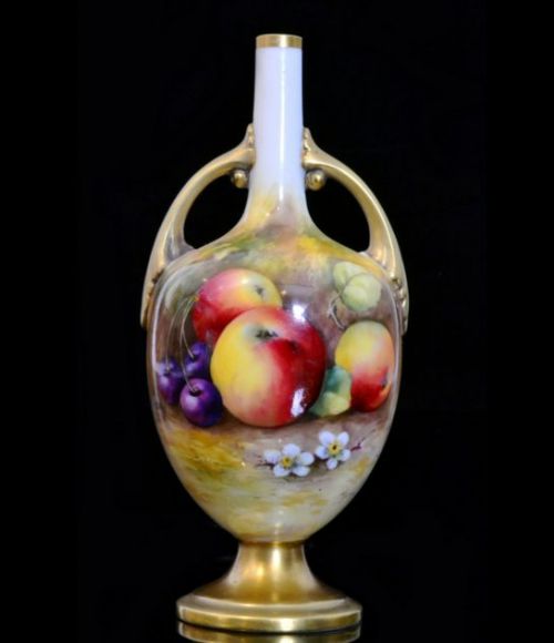 Royal Worcester Vase ‘Fallen Fruits’ George Moseley.