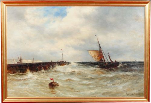 Gustave De Breanski (C.1856-1898) Large  Oil Painting