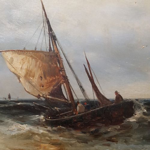 fig 1. GUSTAVE DE BREANSKI (c.1856-1898) Large Oil painting