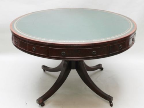 18th Cent Georgian Mahogany Drum Table.