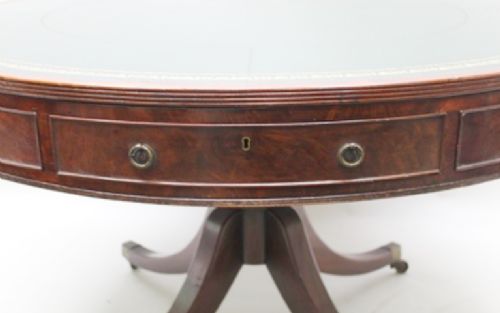 fig 1. 18th cent Georgian mahogany drum table.
