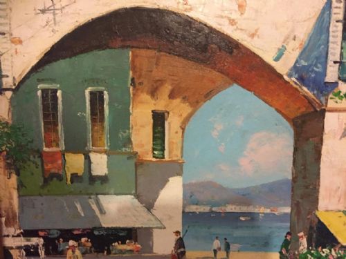 fig 1. Cecil Rochfort Doyly John. Large Oil painting. St Tropez.