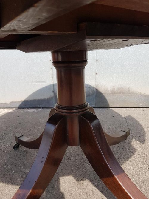 fig 2. 18th cent Georgian mahogany drum table.
