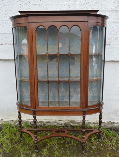 Large Edwardian Mahogany Display Cabinet