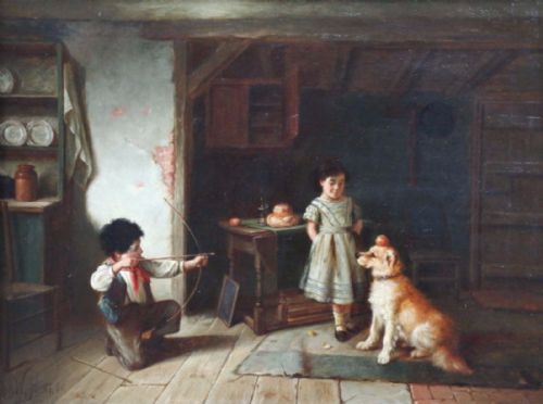 fig 1. Walter Hunt Oil on canvas (Loyalty and Trust)