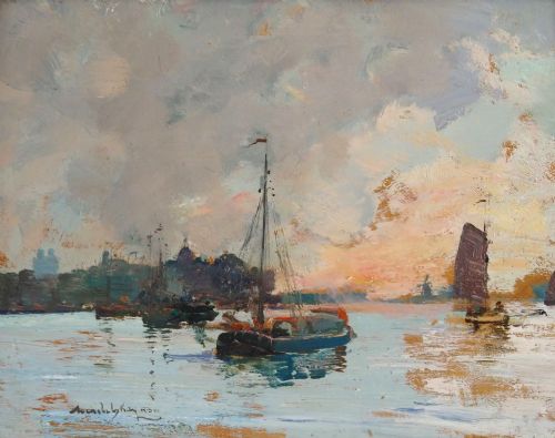 Archibald Kay Rsa, Rsw (Scottish 1860-1935) Oil Painting