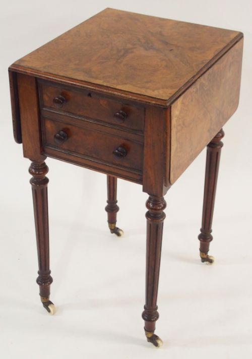 A Victorian Burr Walnut Side Table